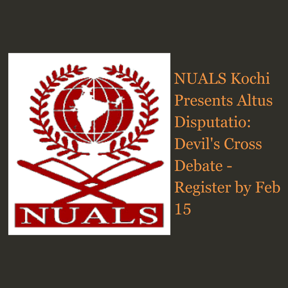 NUALS Kochi Presents Altus Disputatio: Devil