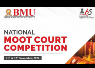 National Moot Court Competition 2024 by Baba Mastnath University (BMU)[November 11–12, 2024 | Rohtak, Haryana | Offline | Prizes Worth INR 51,000]